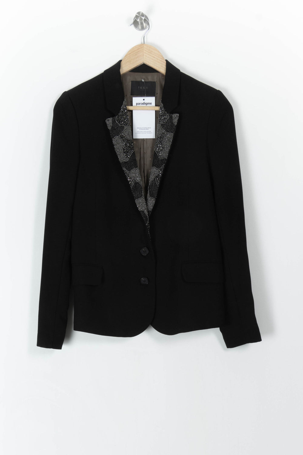 Blazer Noir - Taille M/38 de la marque IKKS | PARAD106402 - Vendu par Paradigme - Image 2