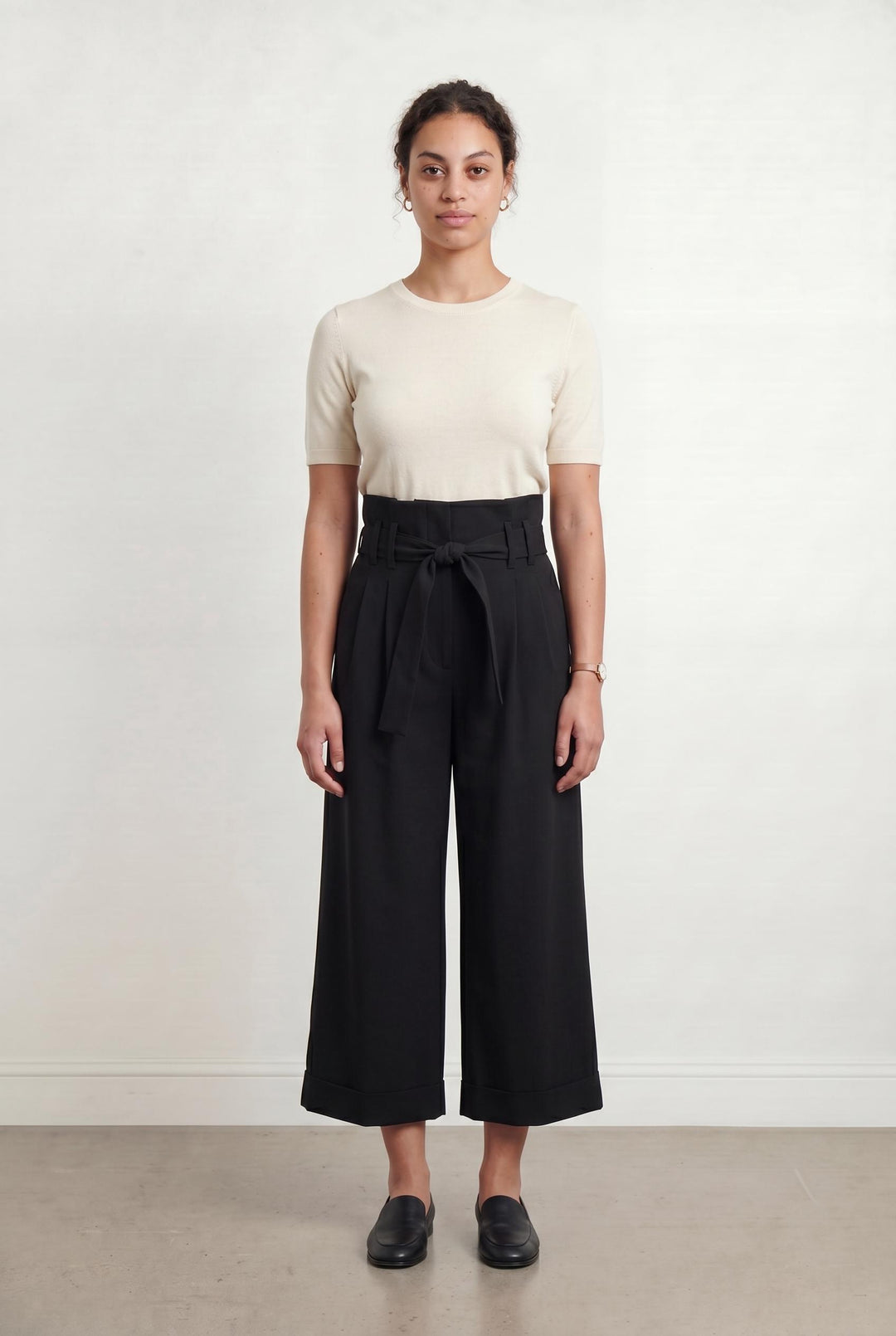 Pantalon Large Noir - Taille L/40 de la marque La Fée Maraboutée | PARAD106410 - Vendu par Paradigme - Image 1