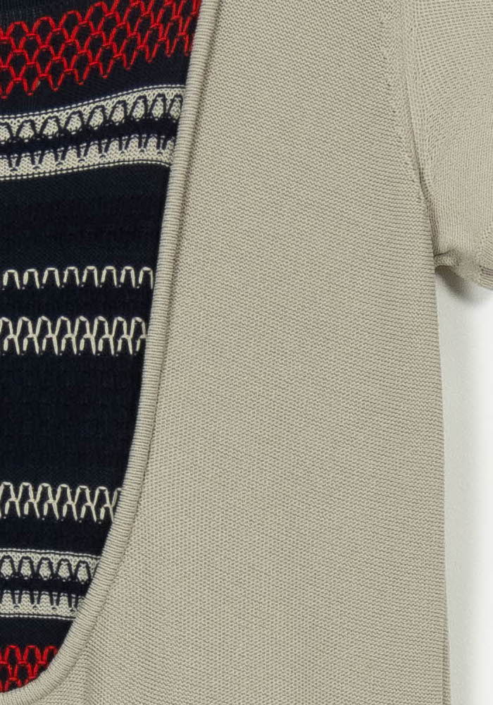 Robe Courte Beige et Noir - Taille XL/42 de la marque Rodier | PARAD106418 - Vendu par Paradigme - Image 3