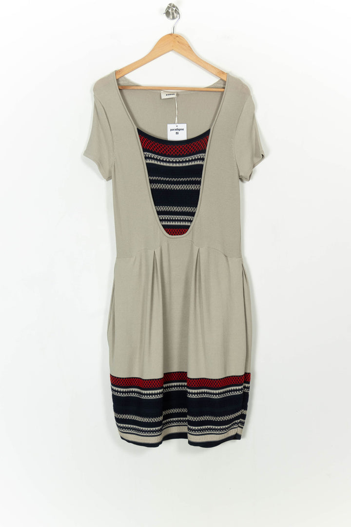 Robe Courte Beige et Noir - Taille XL/42 de la marque Rodier | PARAD106418 - Vendu par Paradigme - Image 2