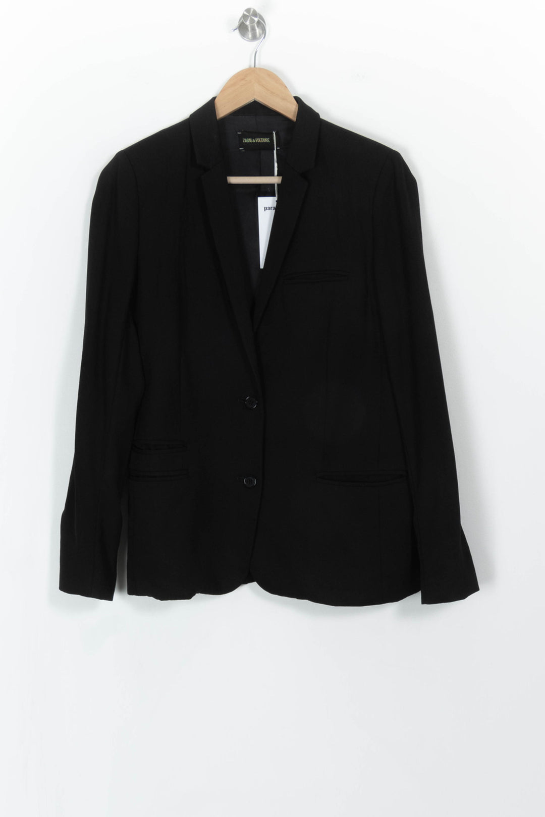 Blazer Noir - Taille M/38 de la marque Zadig&Voltaire | PARAD106419 - Vendu par Paradigme - Image 2