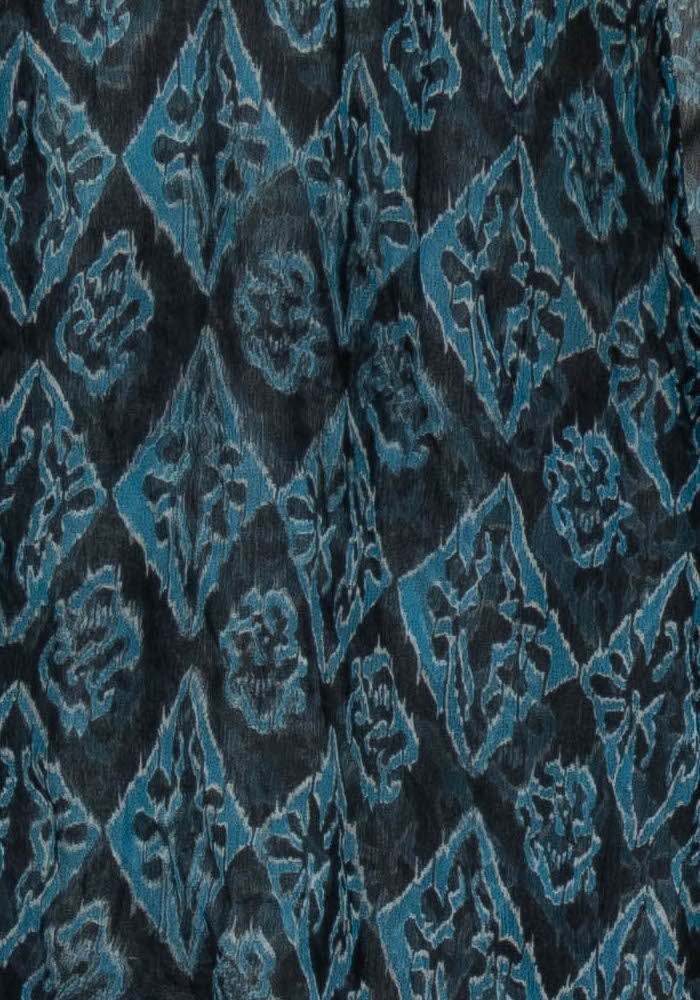 Blouse Bleue et Noire - Taille M/38 de la marque La Fée Maraboutée | PARAD106421 - Vendu par Paradigme - Image 3