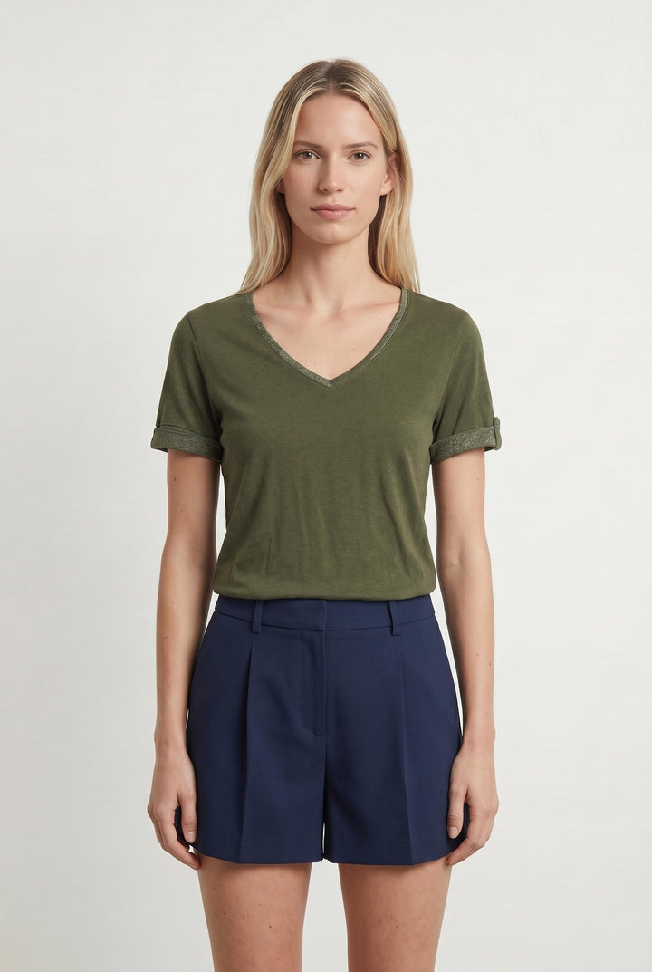 Tee-shirt Vert - Taille S/36 de la marque La Fée Maraboutée | PARAD106425 - Vendu par Paradigme - Image 1