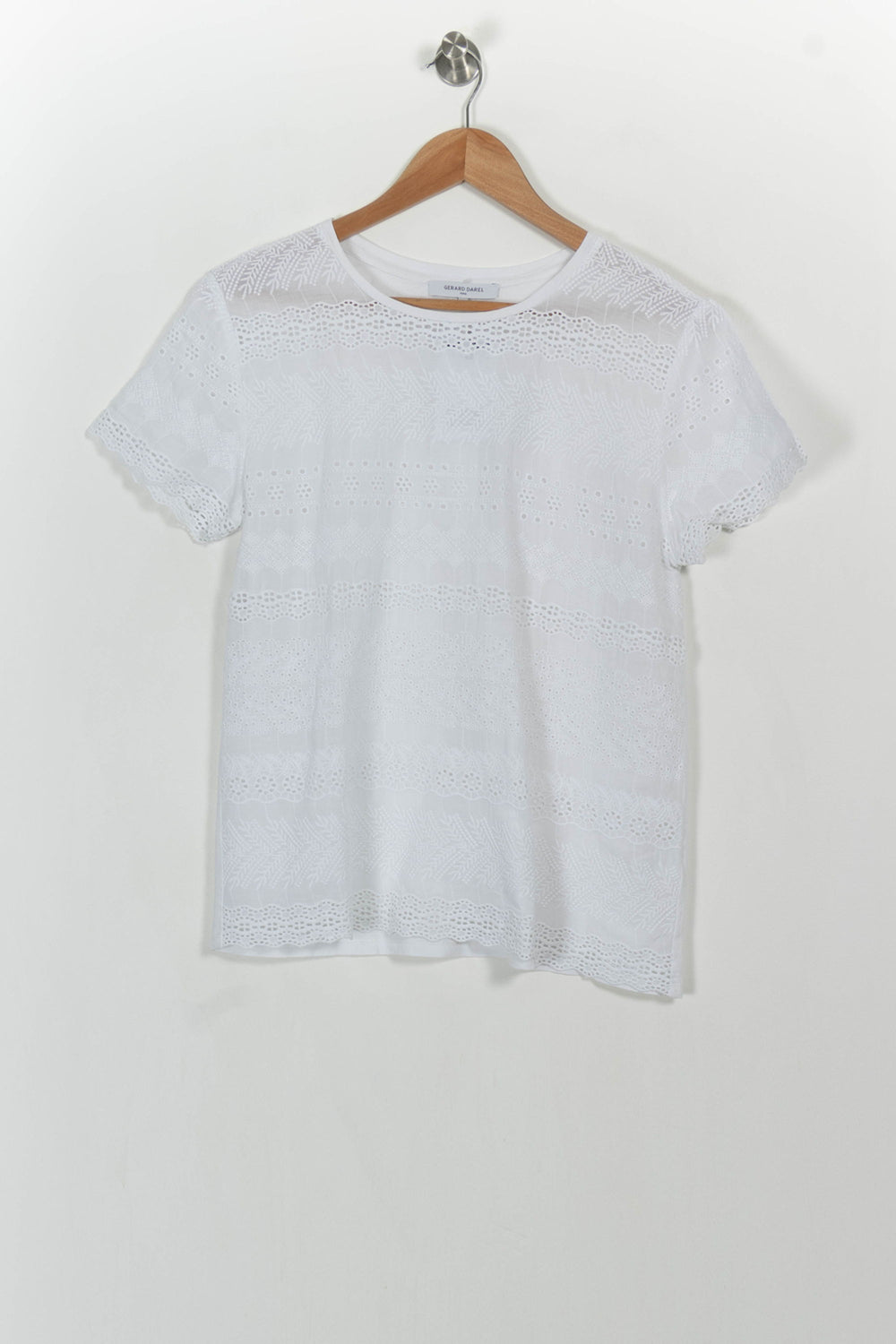 T-shirt Blanc - Taille M/38 de la marque Gerard Darel | PARAD106428 - Vendu par Paradigme - Image 2