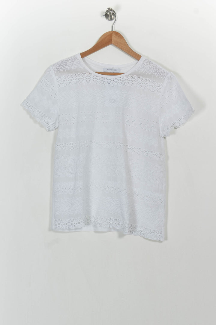 T-shirt Blanc - Taille M/38 de la marque Gerard Darel | PARAD106428 - Vendu par Paradigme - Image 2