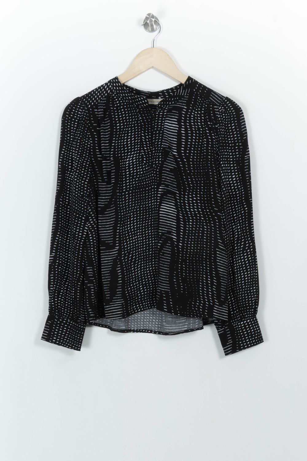 Blouse Noire et Blanche - Taille M/38 de la marque La Fée Maraboutée | PARAD106430 - Vendu par Paradigme - Image 2