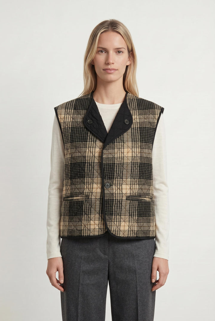Gilet Marron et Noir - Taille M/38 de la marque Soeur | PARAD106444 - Vendu par Paradigme - Image 1