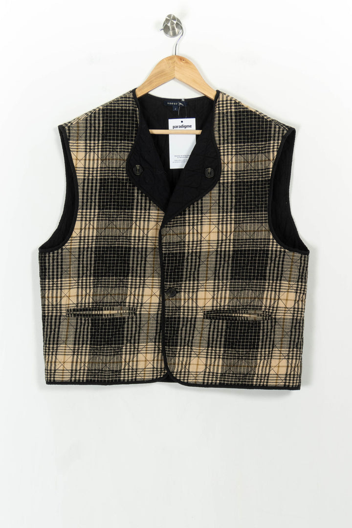 Gilet Marron et Noir - Taille M/38 de la marque Soeur | PARAD106444 - Vendu par Paradigme - Image 2