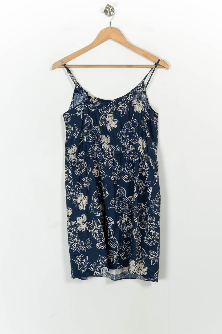 Robe Fleurie Bleue et Blanche - Taille L/40 de la marque I.Code | PARAD106447 - Vendu par Paradigme - Image 4