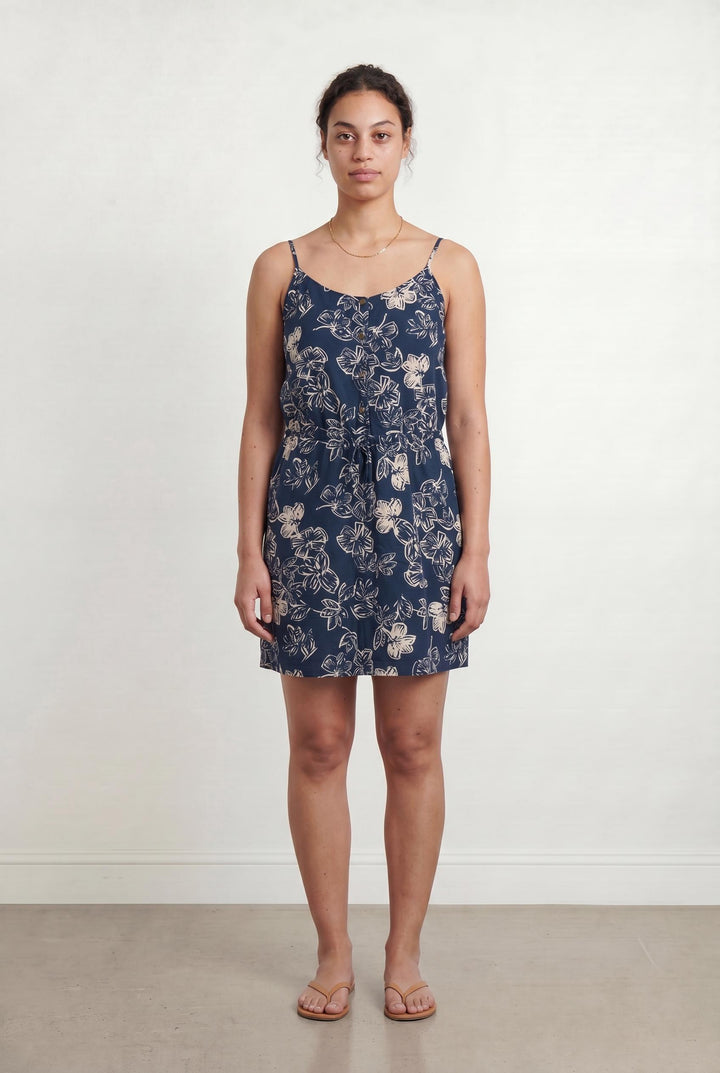Robe Fleurie Bleue et Blanche - Taille L/40 de la marque I.Code | PARAD106447 - Vendu par Paradigme - Image 1