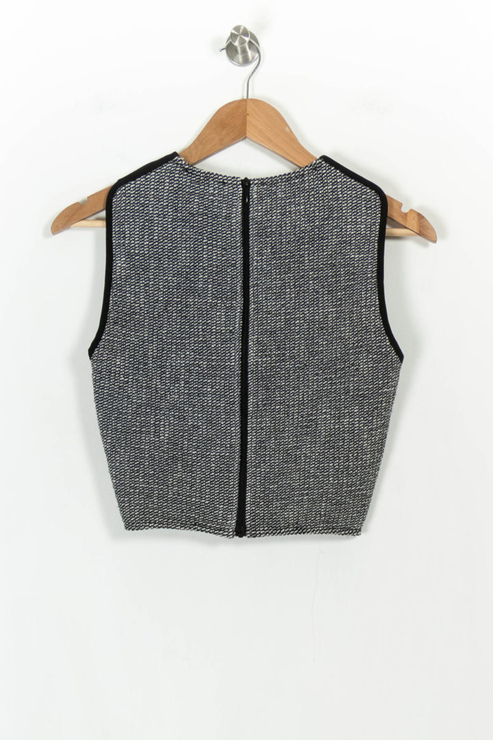 Débardeur Gris et Noir - Taille S/36 de la marque Maje | PARAD106453 - Vendu par Paradigme - Image 4