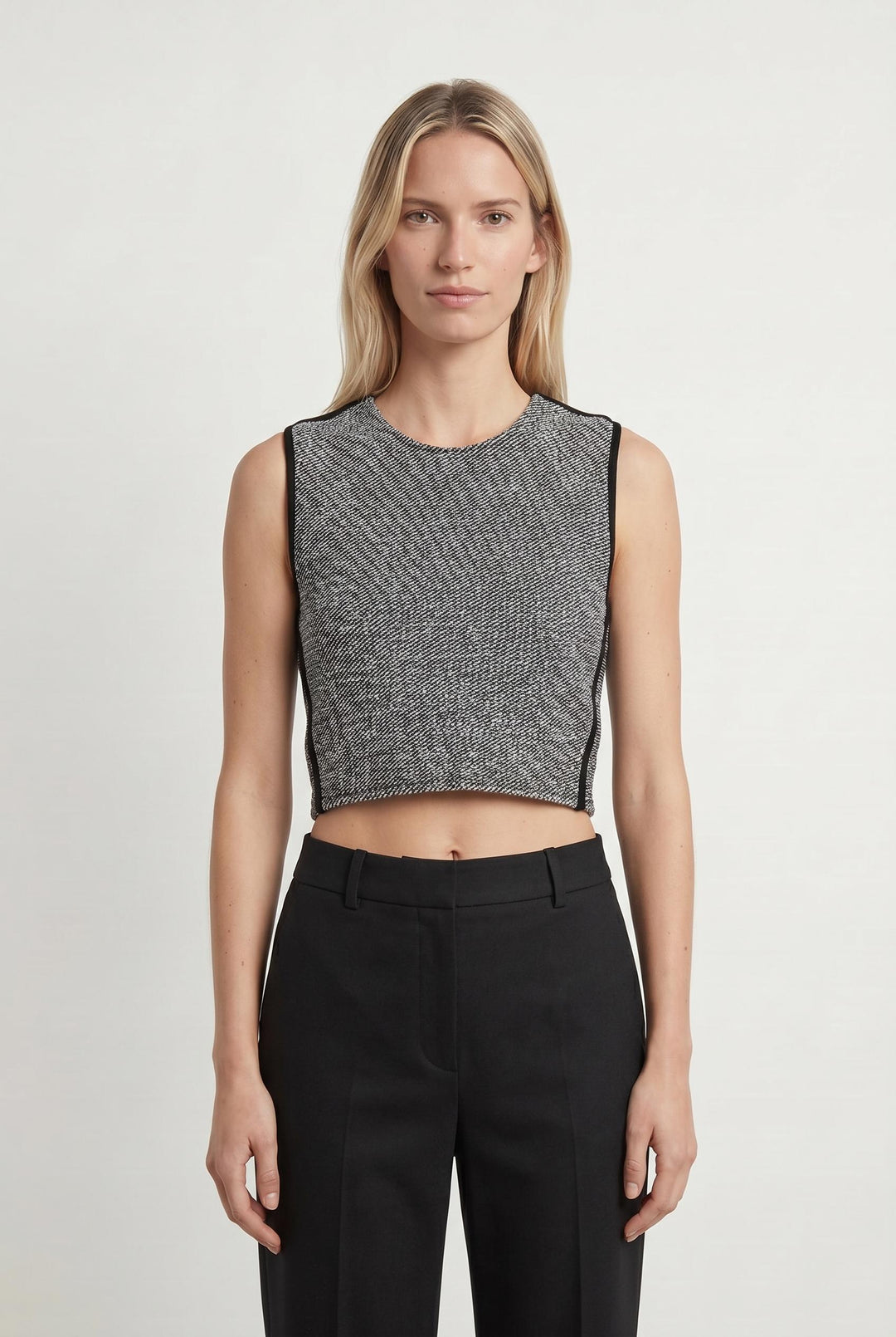 Débardeur Gris et Noir - Taille S/36 de la marque Maje | PARAD106453 - Vendu par Paradigme - Image 1
