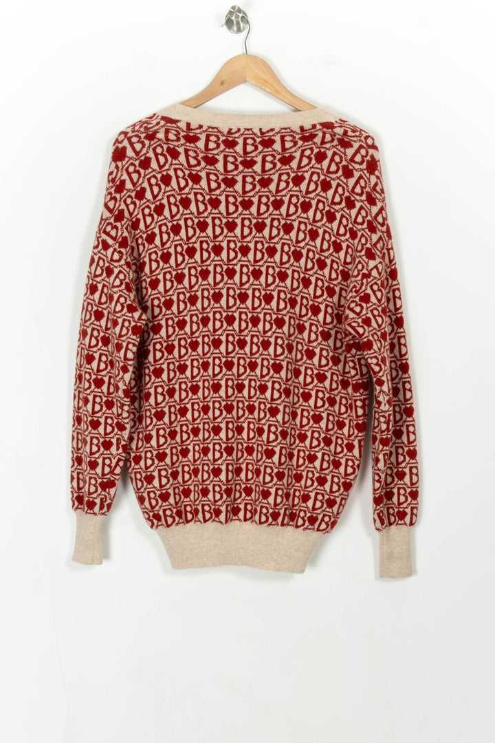 Cardigan Rouge et Beige - Taille XS/34 de la marque Bérénice | PARAD106454 - Vendu par Paradigme - Image 4