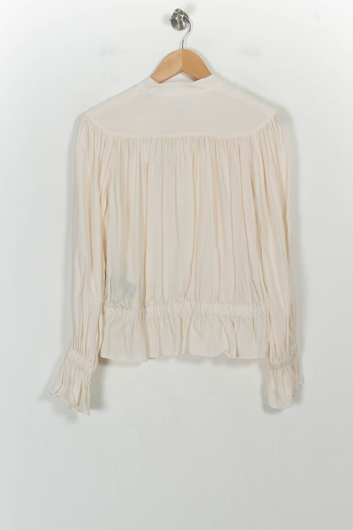 Blouse Beige - Taille XS/34 de la marque The Kooples | PARAD106455 - Vendu par Paradigme - Image 4