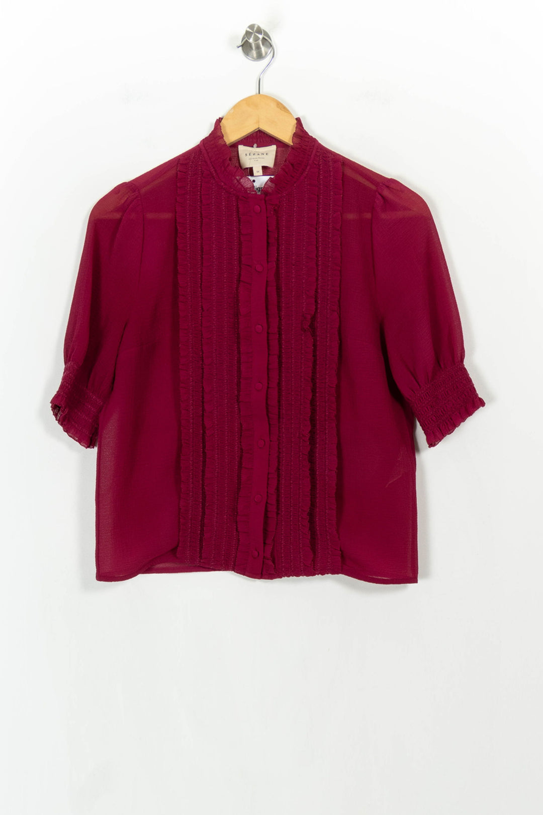 Blouse Rose - Taille XS/34 de la marque Sézane | PARAD106456 - Vendu par Paradigme - Image 2