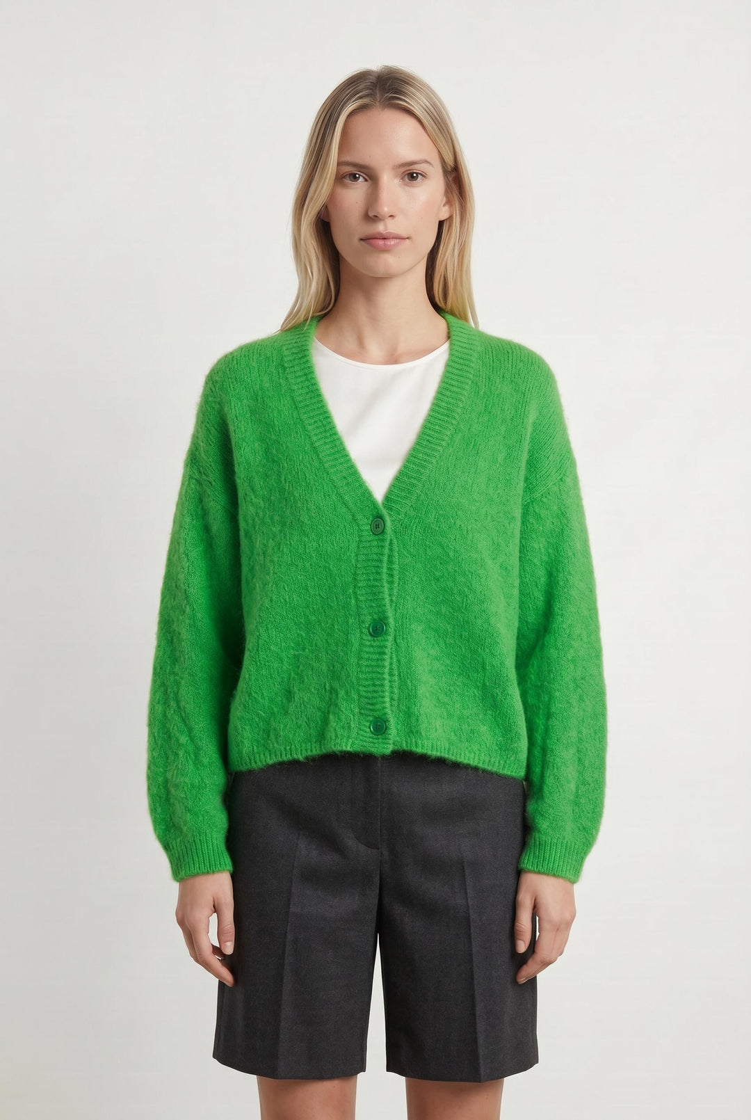 Cardigan Vert - Taille S/36 de la marque American Vintage | PARAD106458 - Vendu par Paradigme - Image 1