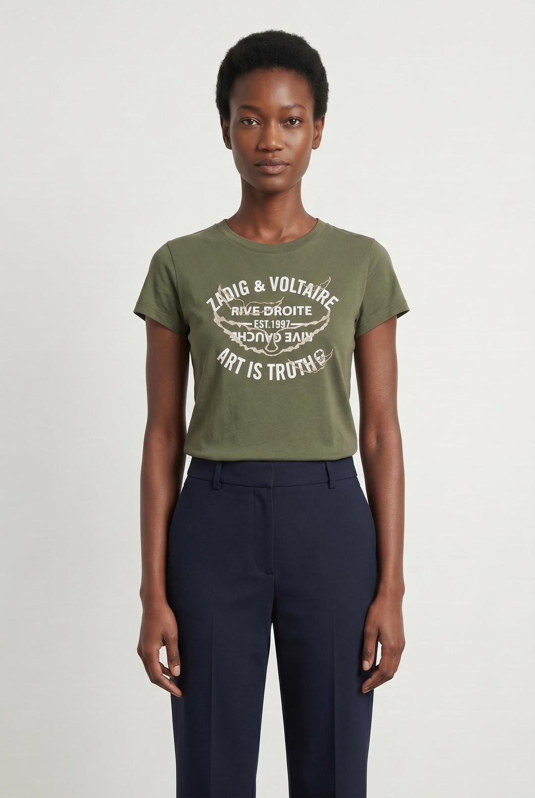 Tee shirt vert - Taille S/36 de la marque Zadig&Voltaire | PARAD106462 - Vendu par Paradigme - Image 1