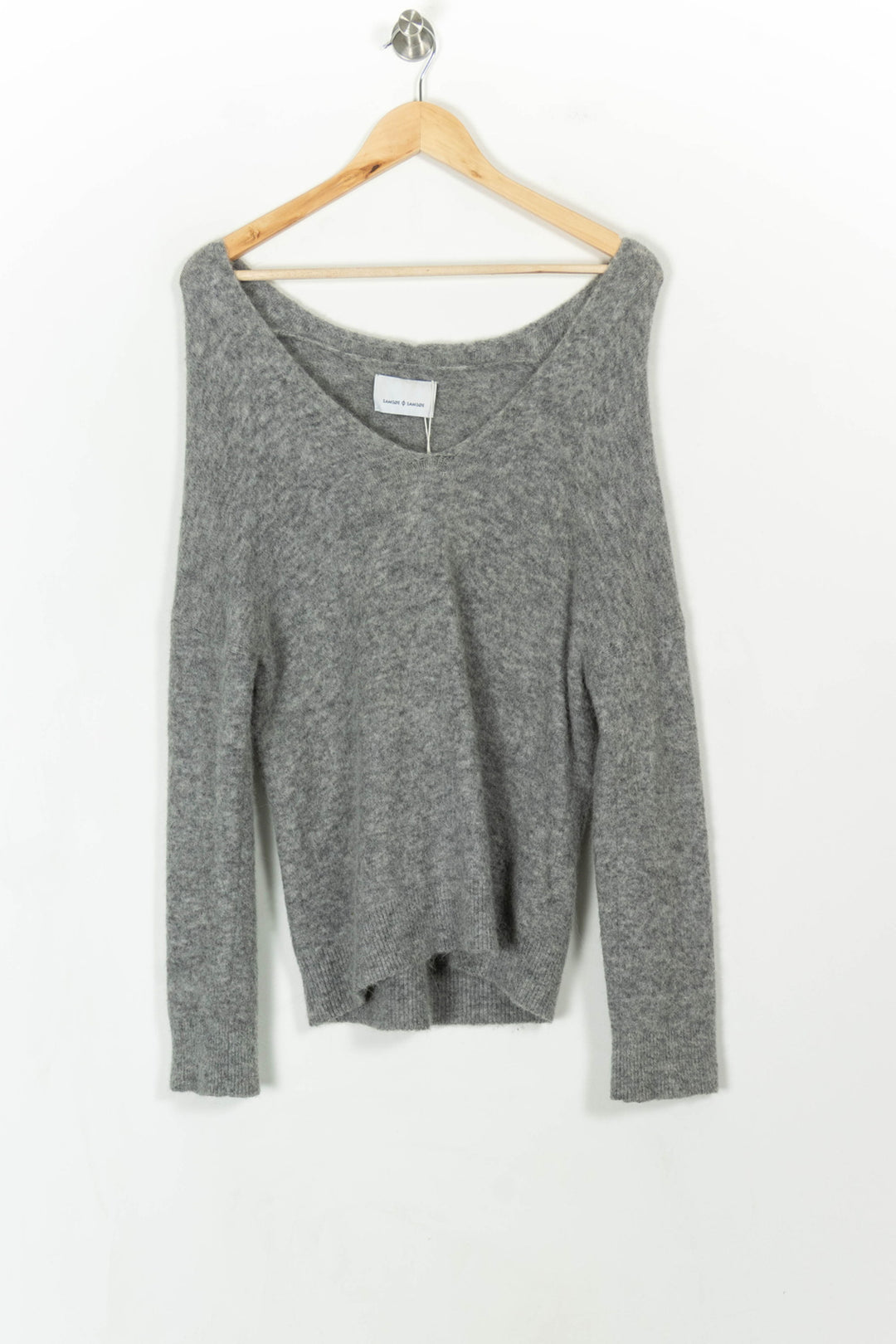 Pull Gris - Taille S/36 de la marque Samsoe Samsoe | PARAD106468 - Vendu par Paradigme - Image 2