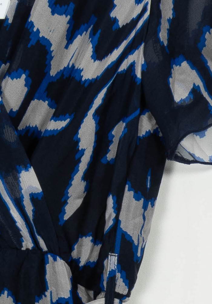 Robe Longue Bleue et Noire - Taille S/36 de la marque La Fée Maraboutée | PARAD106470 - Vendu par Paradigme - Image 3