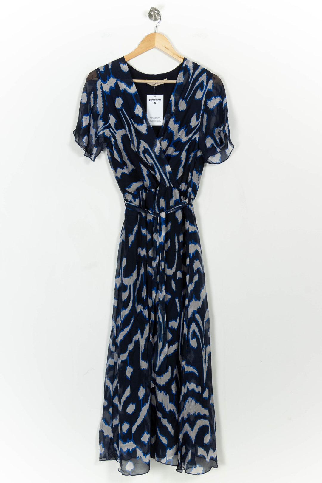 Robe Longue Bleue et Noire - Taille S/36 de la marque La Fée Maraboutée | PARAD106470 - Vendu par Paradigme - Image 2