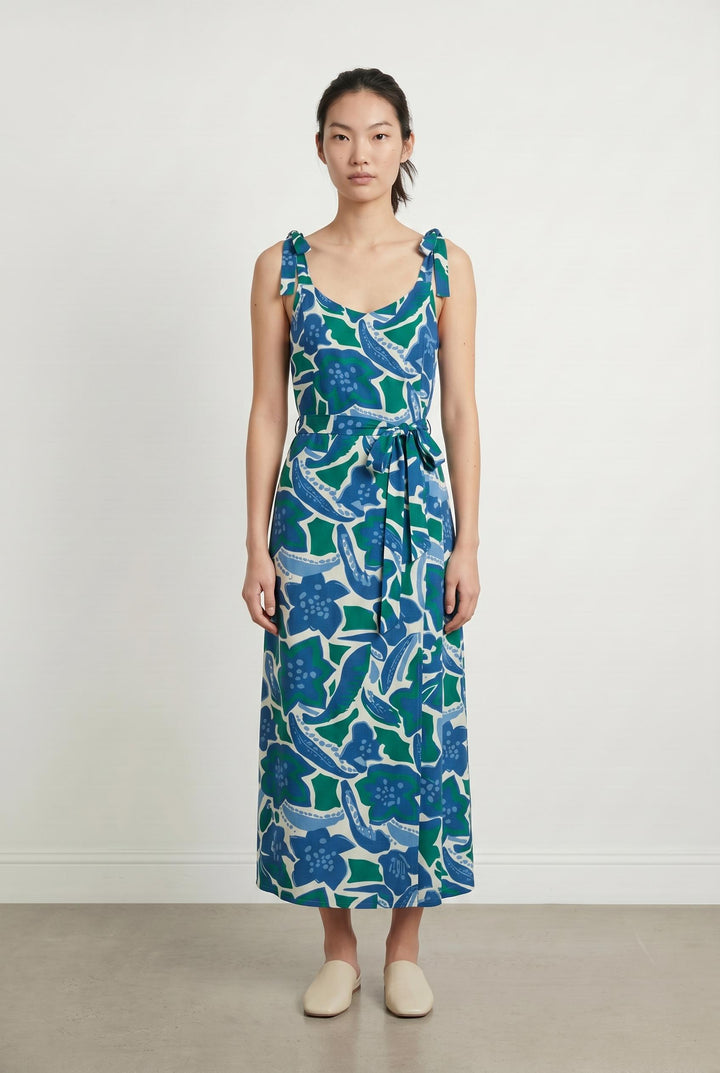 Robe Longue Verte et Bleue - Taille M/38 de la marque La Fée Maraboutée | PARAD106474 - Vendu par Paradigme - Image 1