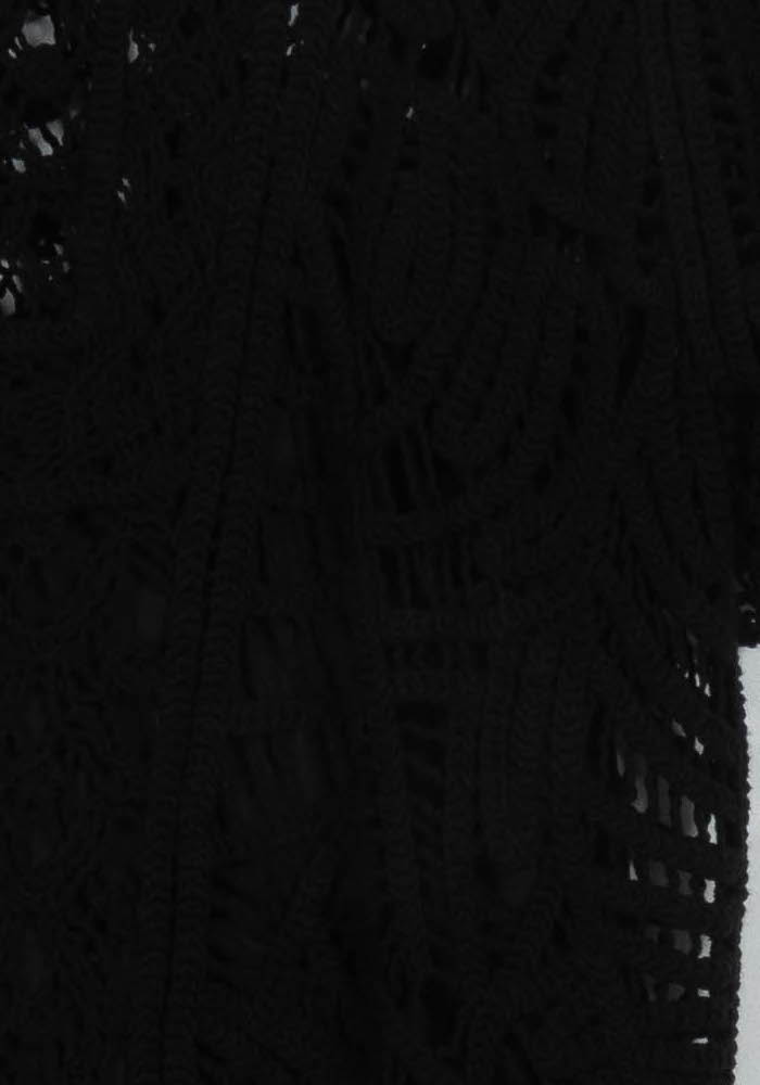 Robe en Dentelle Noire - Taille L/40 de la marque La Fée Maraboutée | PARAD106479 - Vendu par Paradigme - Image 3