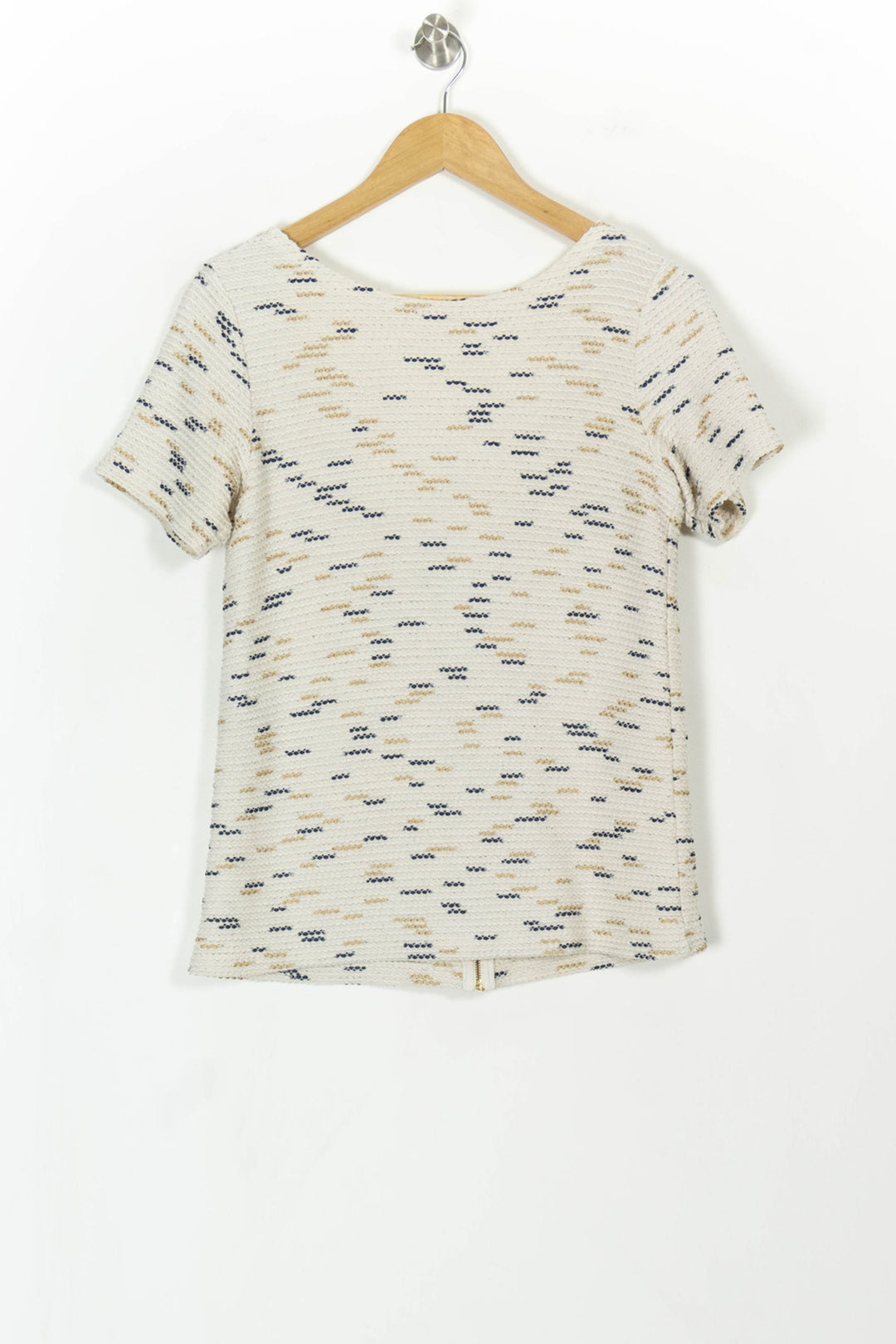 T-shirt Blanc et Bleu - Taille M/38 de la marque Sézane | PARAD106481 - Vendu par Paradigme - Image 4