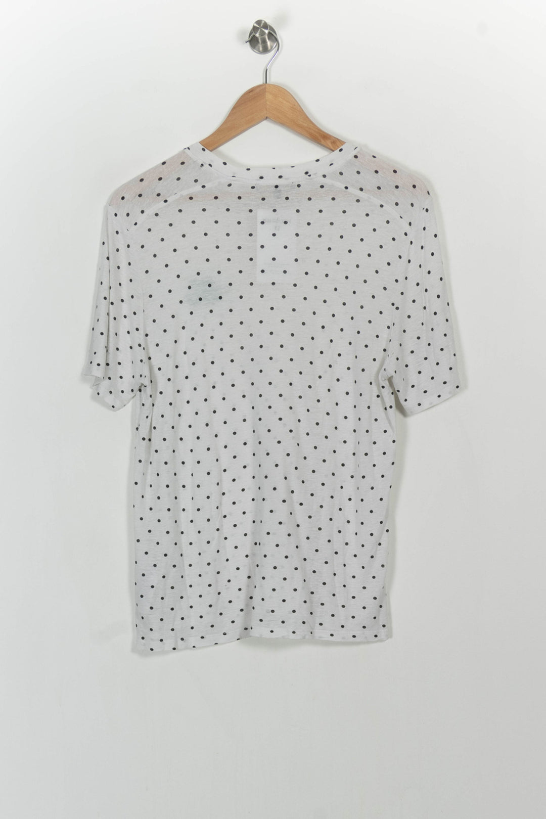 Tee-shirt Blanc à Pois Noirs - Taille S/36 de la marque Maje | PARAD106483 - Vendu par Paradigme - Image 4