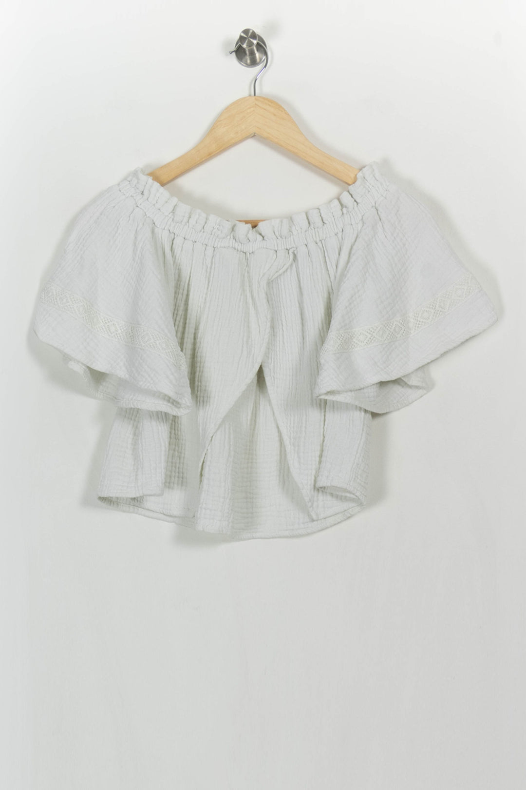Top Bardot Blanc - Taille M/38 de la marque Maison Stella & Suzie | PARAD106484 - Vendu par Paradigme - Image 4