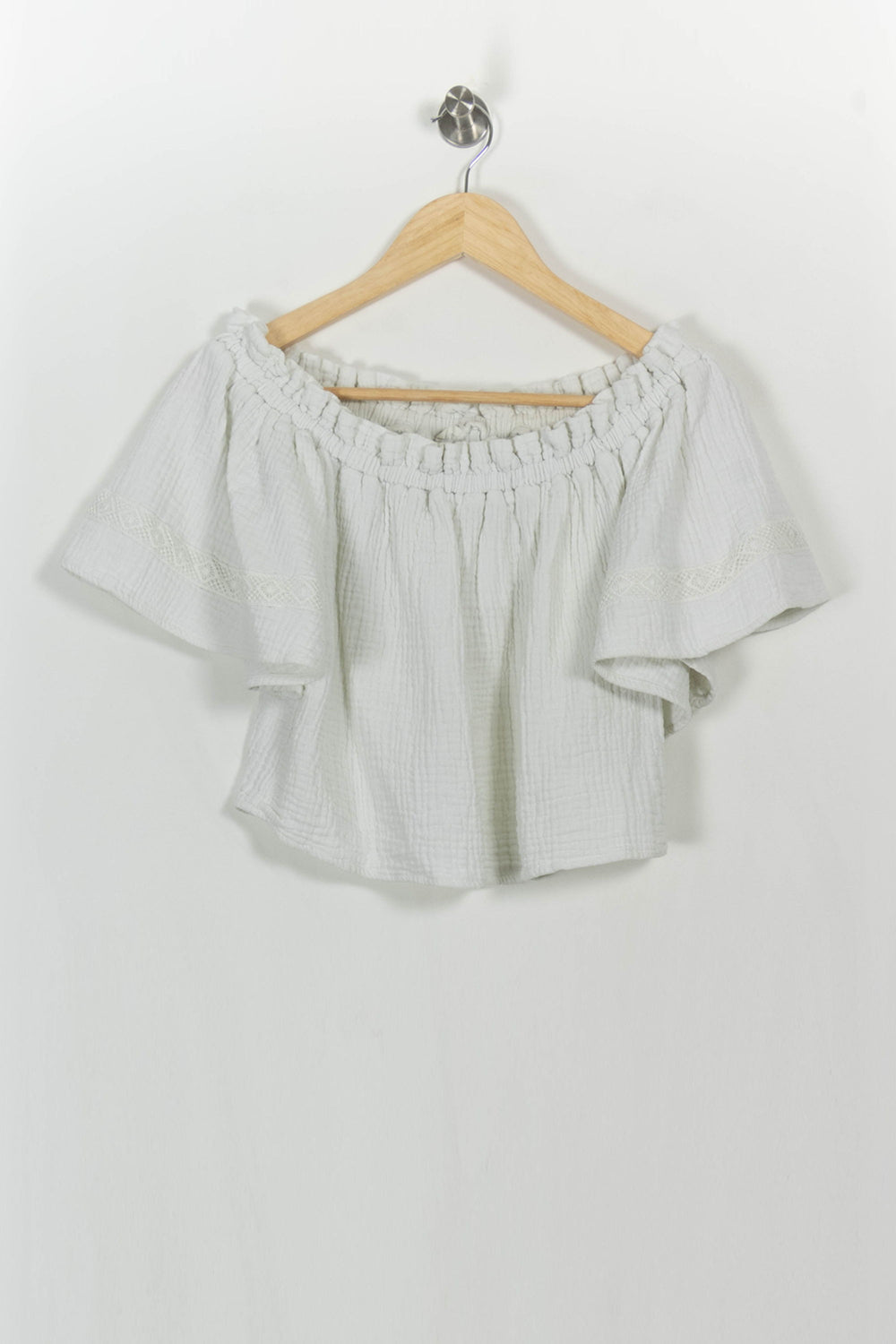 Top Bardot Blanc - Taille M/38 de la marque Maison Stella & Suzie | PARAD106484 - Vendu par Paradigme - Image 2