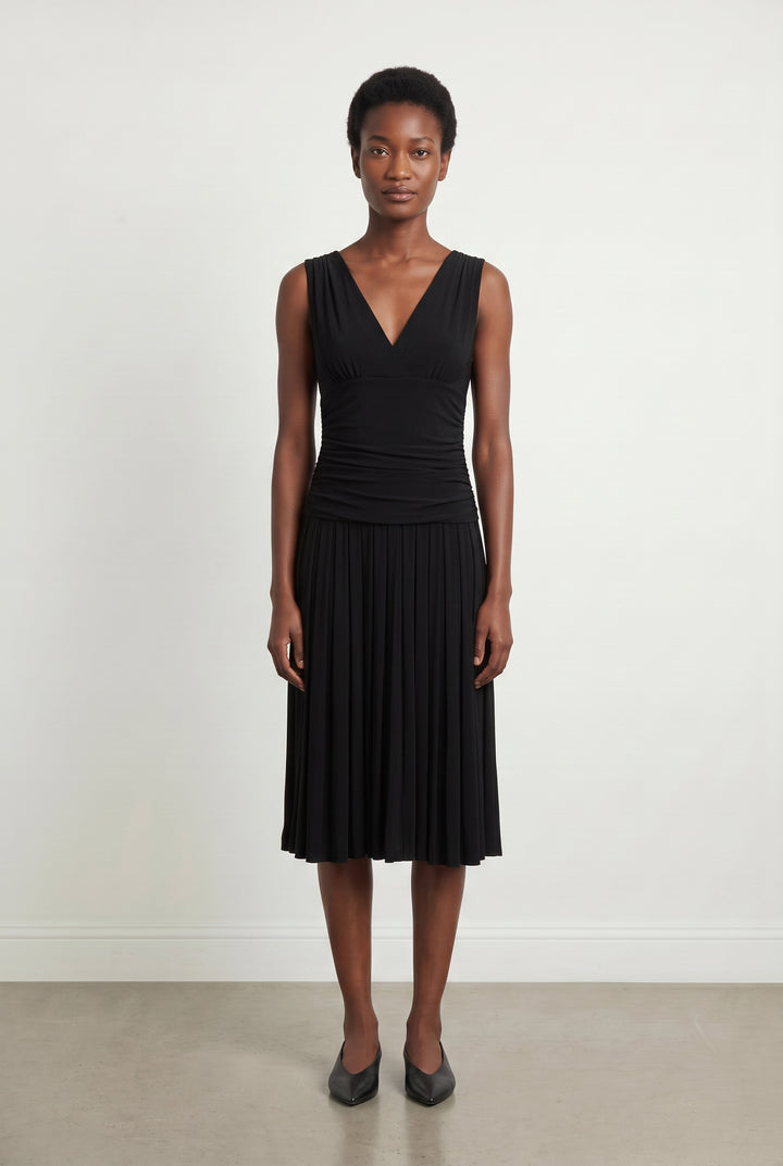Robe Midi Noire - Taille S/36 de la marque Max Mara | PARAD106485 - Vendu par Paradigme - Image 1