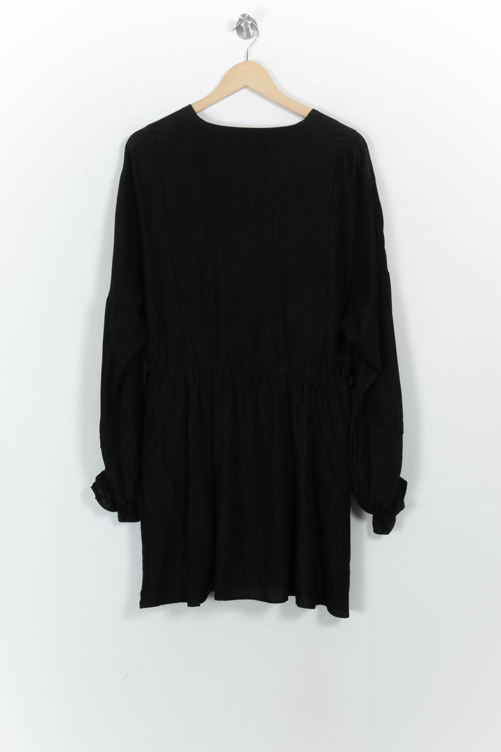 Robe Portefeuille Noire - Taille M/38 de la marque Sézane | PARAD106486 - Vendu par Paradigme - Image 4