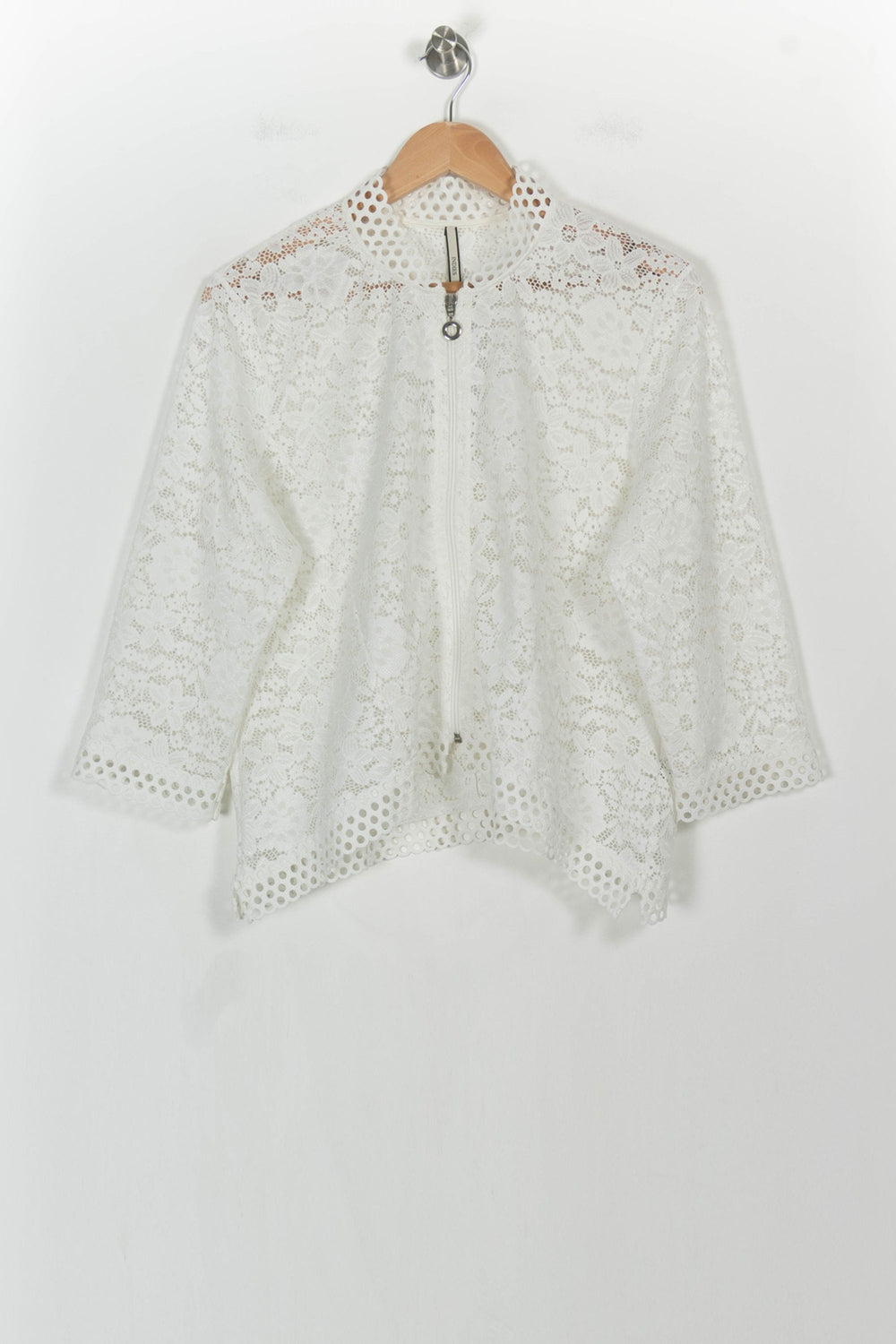 Veste en Dentelle Blanche - Taille XXXL/46 de la marque Indies | PARAD106488 - Vendu par Paradigme - Image 2