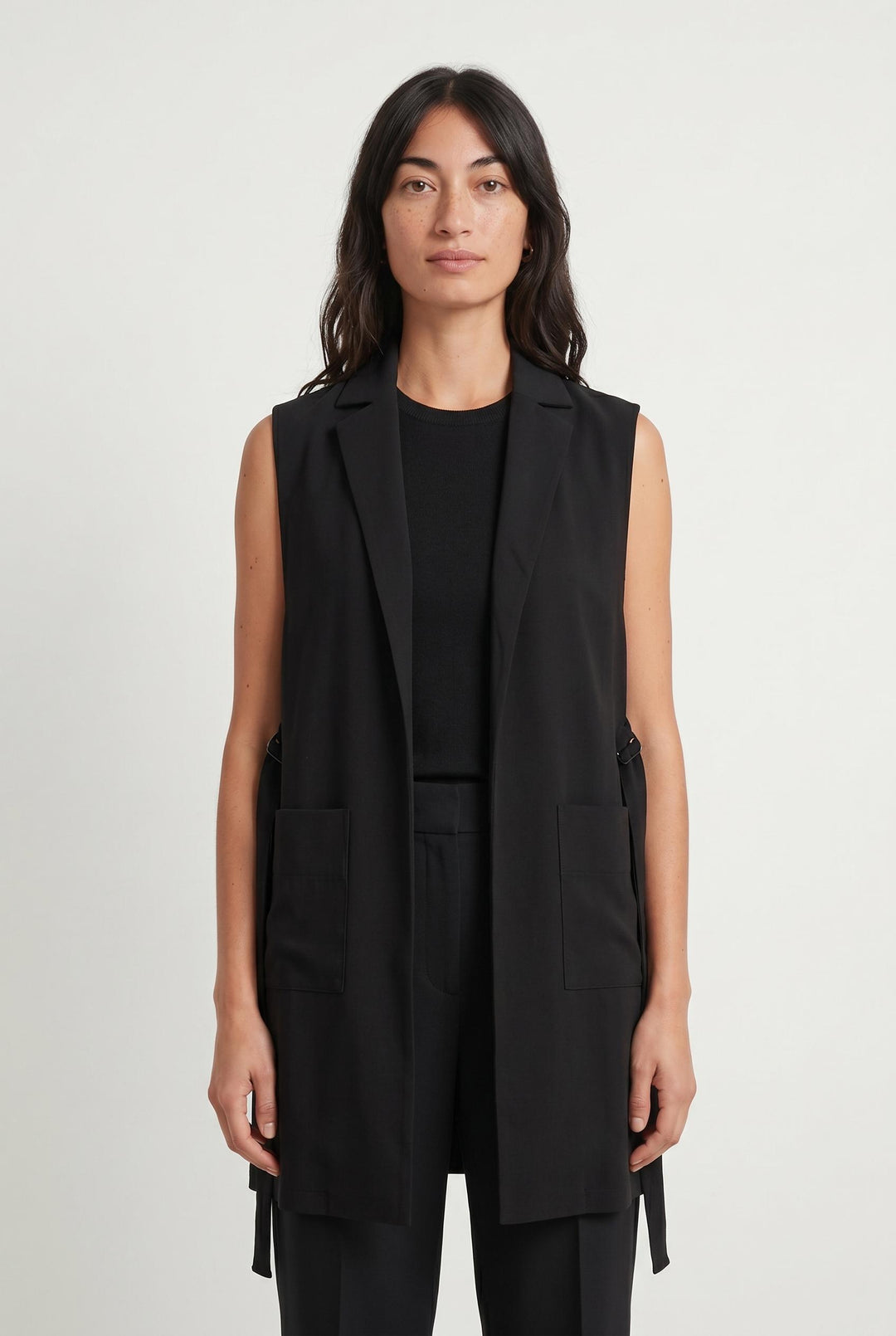 Gilet Noir - Taille M/38 de la marque Indies | PARAD106489 - Vendu par Paradigme - Image 1