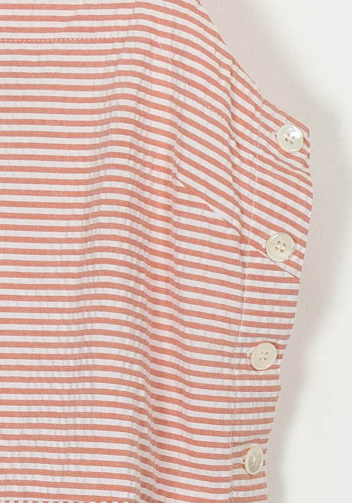 Combishort Rayé Rouge et Blanc - Taille S/36 de la marque Comptoir des Cotonniers | PARAD106505 - Vendu par Paradigme - Image 3