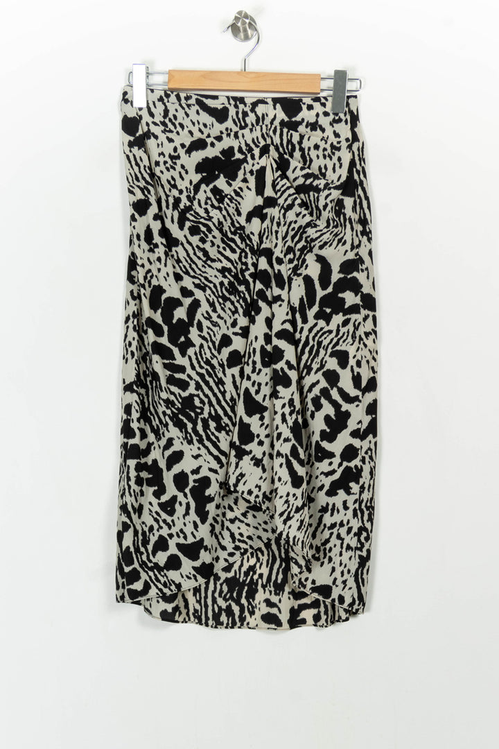 Jupe Longue Noire et Blanche - Taille S/36 de la marque ba&sh | PARAD106507 - Vendu par Paradigme - Image 2