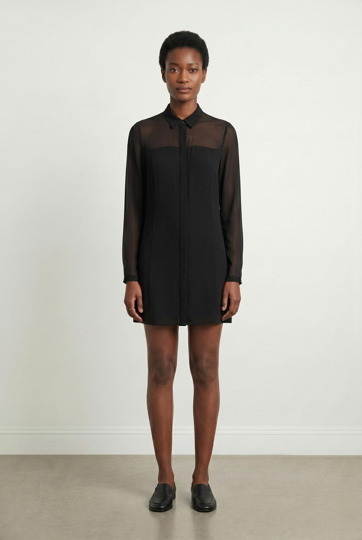 Robe Chemise Noire - Taille M/38 de la marque I.Code | PARAD106508 - Vendu par Paradigme - Image 1