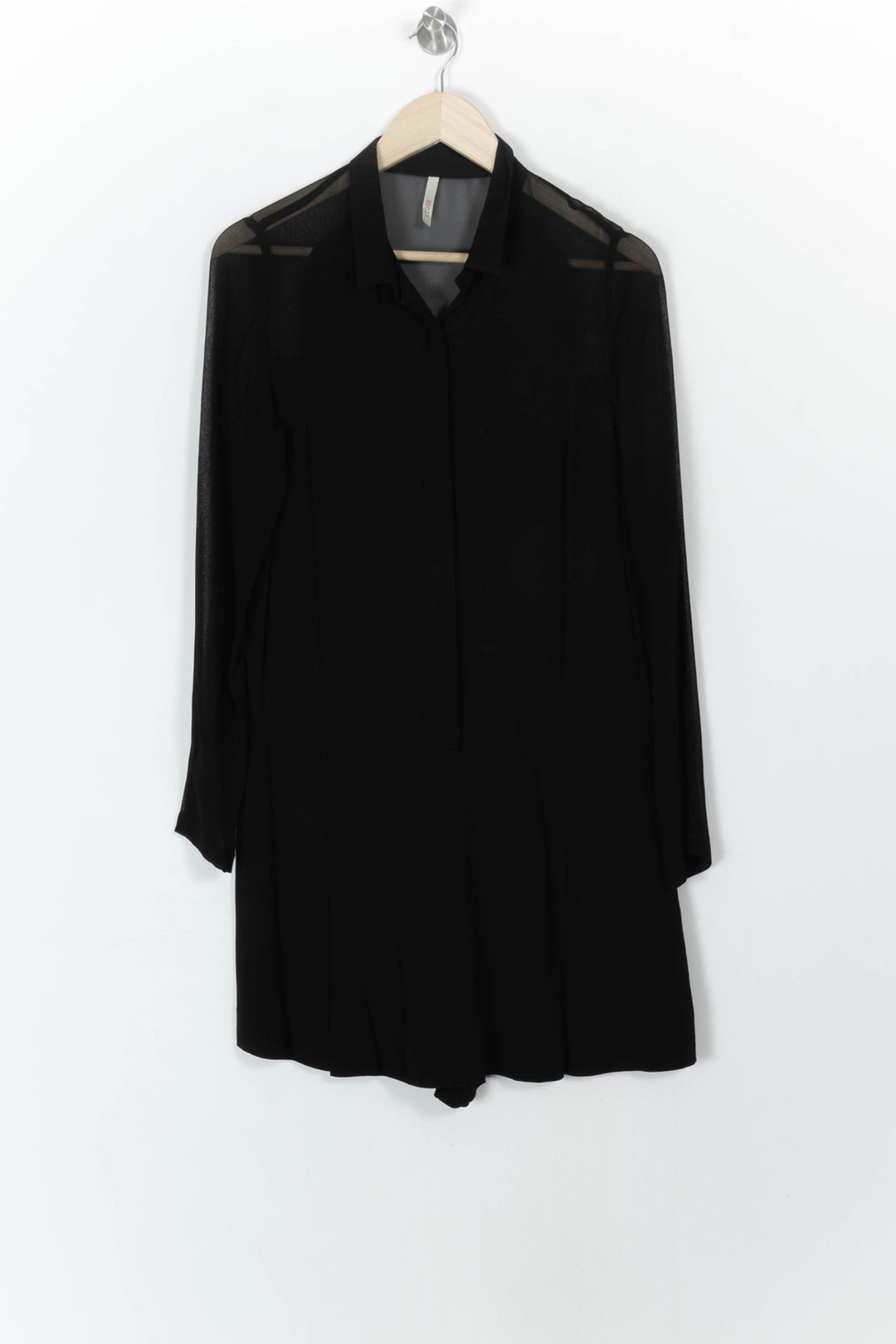 Robe Chemise Noire - Taille M/38 de la marque I.Code | PARAD106508 - Vendu par Paradigme - Image 2