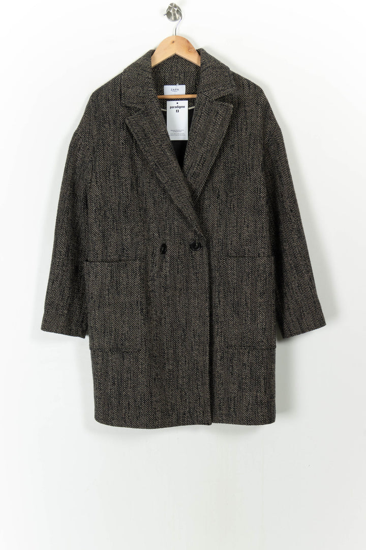Manteau Marron - Taille L/40 de la marque ZAPA | PARAD106512 - Vendu par Paradigme - Image 2