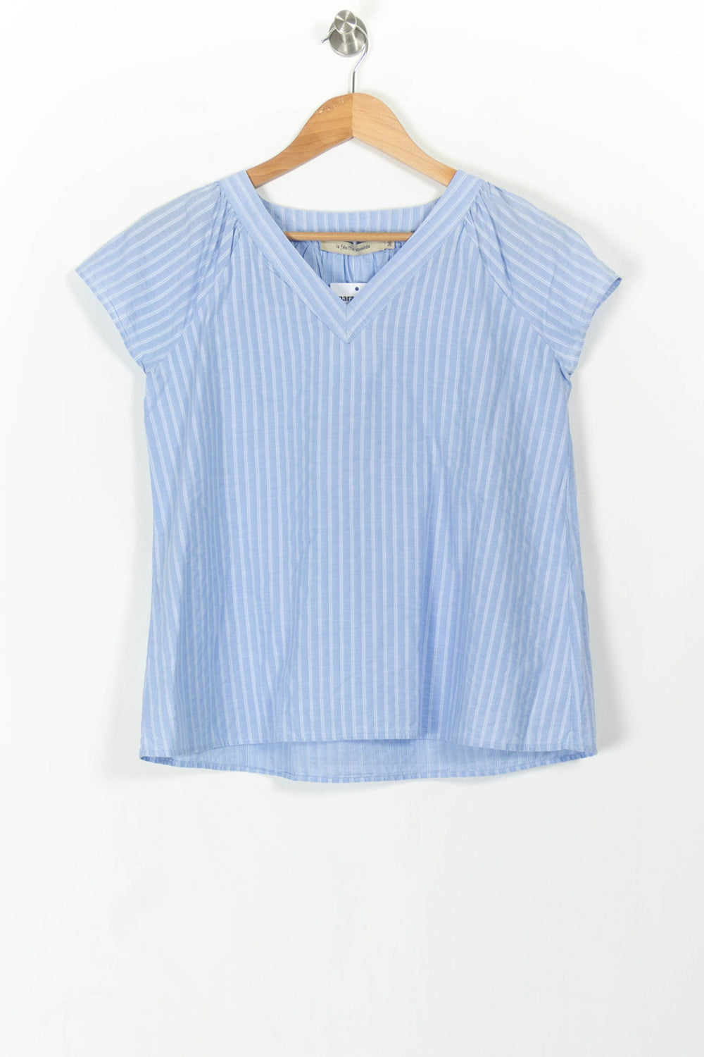 Blouse Bleu à Rayures Blanches - Taille S/36 de la marque La Fée Maraboutée | PARAD106513 - Vendu par Paradigme - Image 2