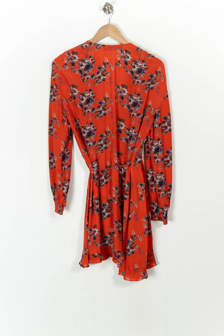 Robe Portefeuille Rouge et Noir - Taille L/40 de la marque IRO | PARAD106515 - Vendu par Paradigme - Image 4