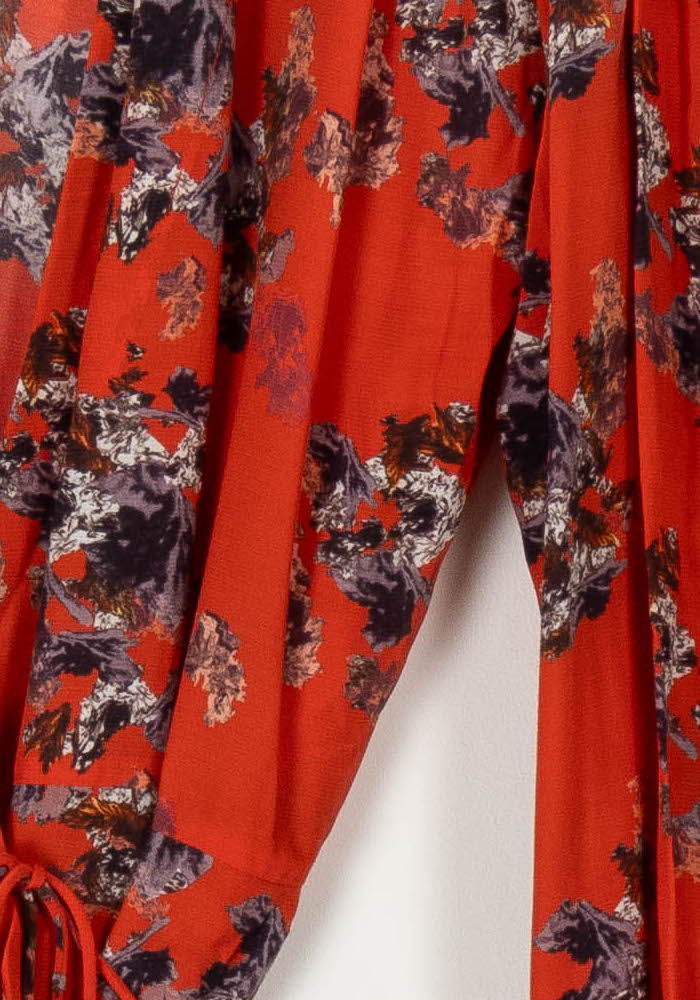 Robe Portefeuille Rouge et Noir - Taille L/40 de la marque IRO | PARAD106515 - Vendu par Paradigme - Image 3