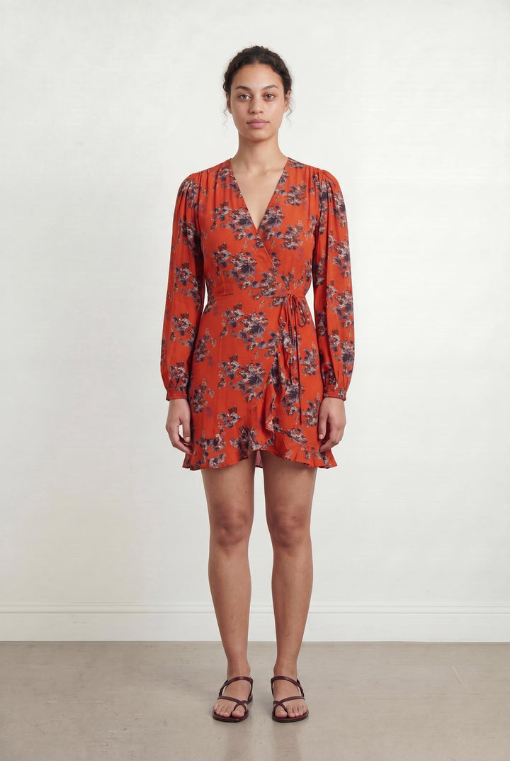 Robe Portefeuille Rouge et Noir - Taille L/40 de la marque IRO | PARAD106515 - Vendu par Paradigme - Image 1