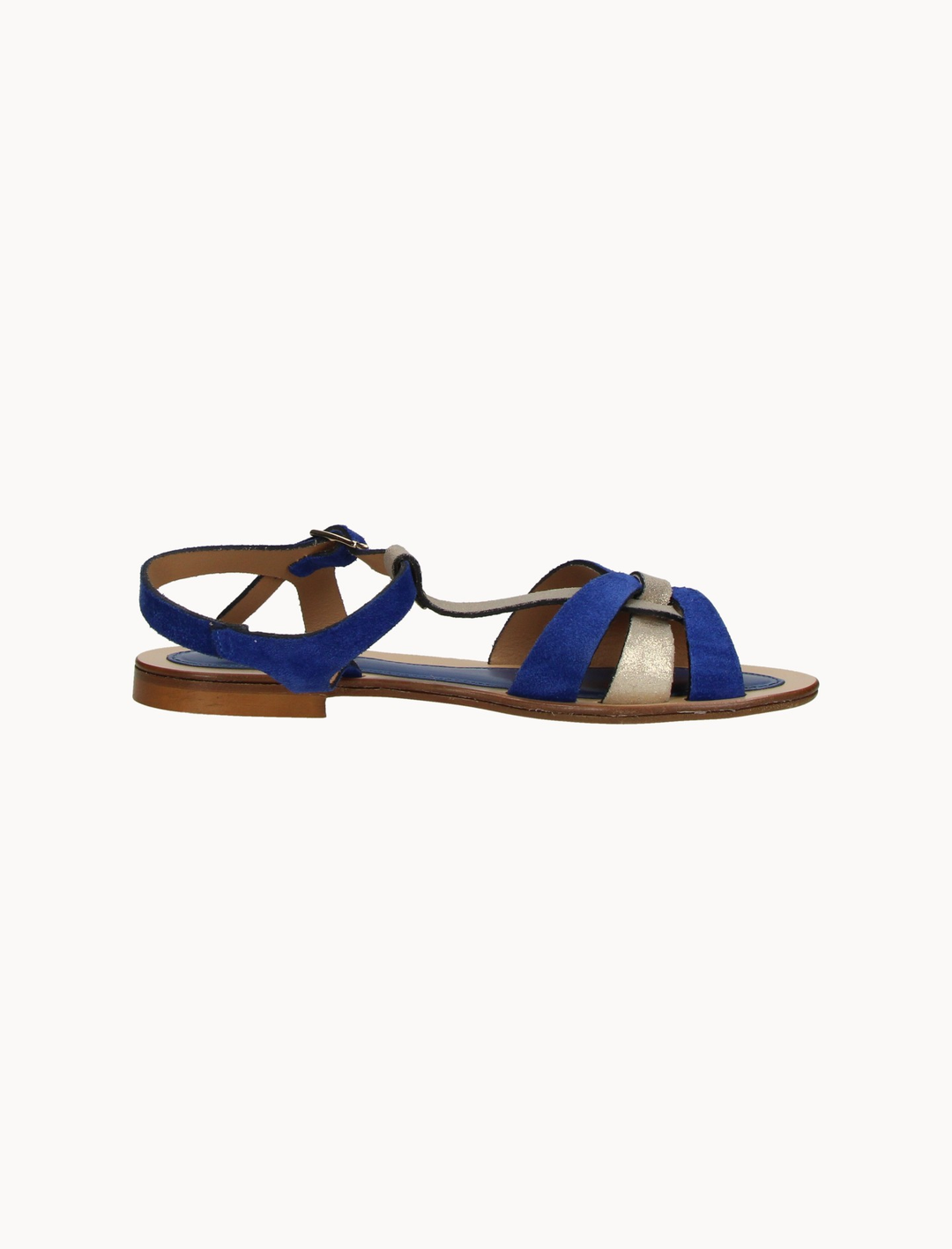 Sandales Bleu et Doré - Taille S/36 de la marque Jules & Jenn | PARAD106519 - Vendu par Paradigme - Image 1