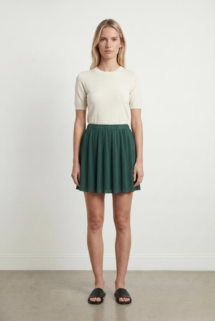 Jupe Plissée Verte - Taille M/38 de la marque Samsoe Samsoe | PARAD106530 - Vendu par Paradigme - Image 1