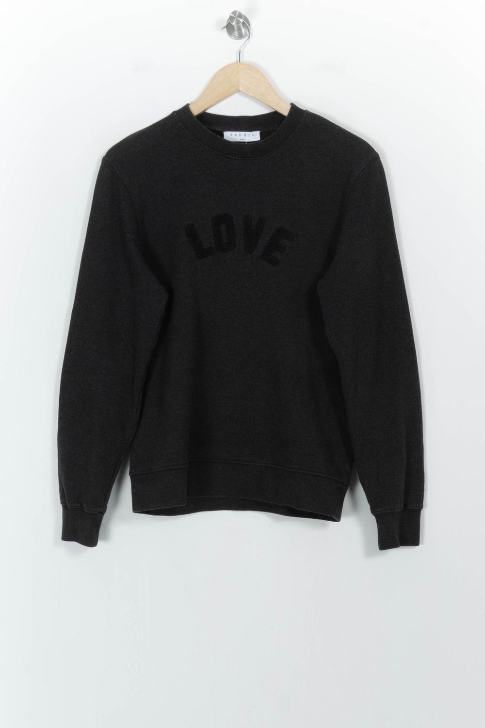 Sweatshirt Gris - Taille S/36 de la marque Sandro | PARAD106531 - Vendu par Paradigme - Image 2