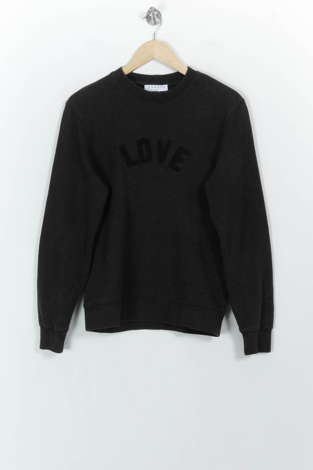 Sweatshirt Gris - Taille S/36 de la marque Sandro | PARAD106531 - Vendu par Paradigme - Image 2