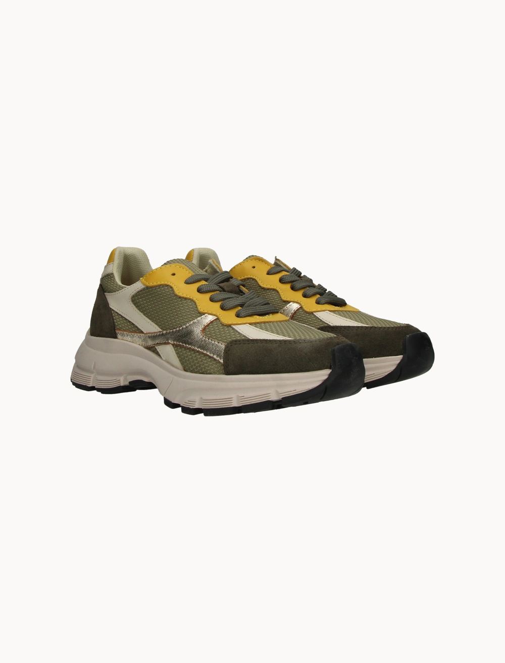 Baskets Jaune et Kaki - Taille S/36 de la marque Jules & Jenn | PARAD106536 - Vendu par Paradigme - Image 2