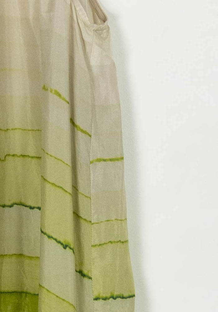 Top Vert et Beige - Taille S/36 de la marque Max Mara | PARAD106542 - Vendu par Paradigme - Image 3