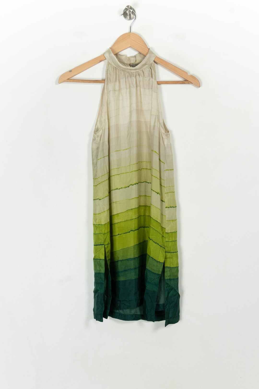 Top Vert et Beige - Taille S/36 de la marque Max Mara | PARAD106542 - Vendu par Paradigme - Image 2